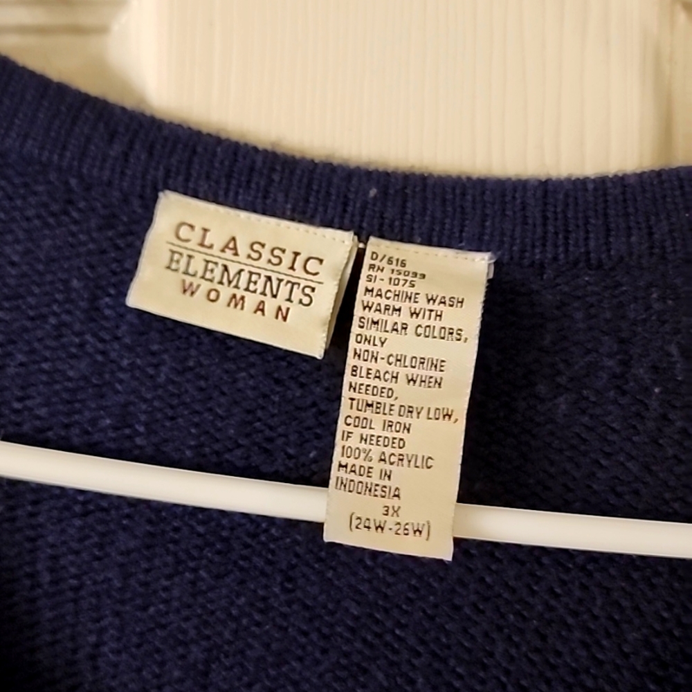 Classic Elements 3x Cardigan navy blue